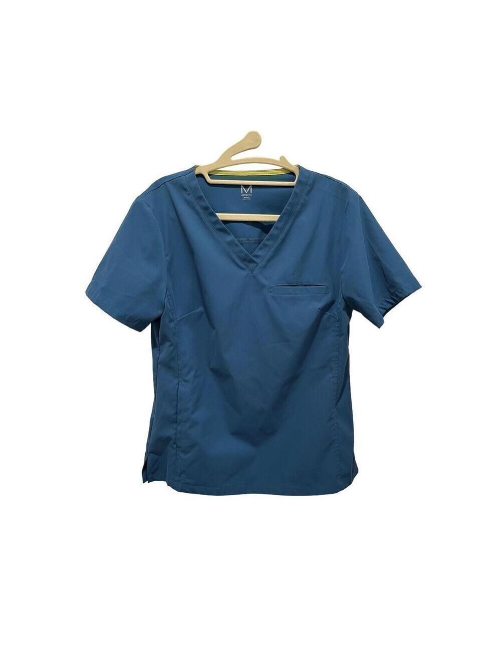 Medelita scrub top, blue, women’s size S